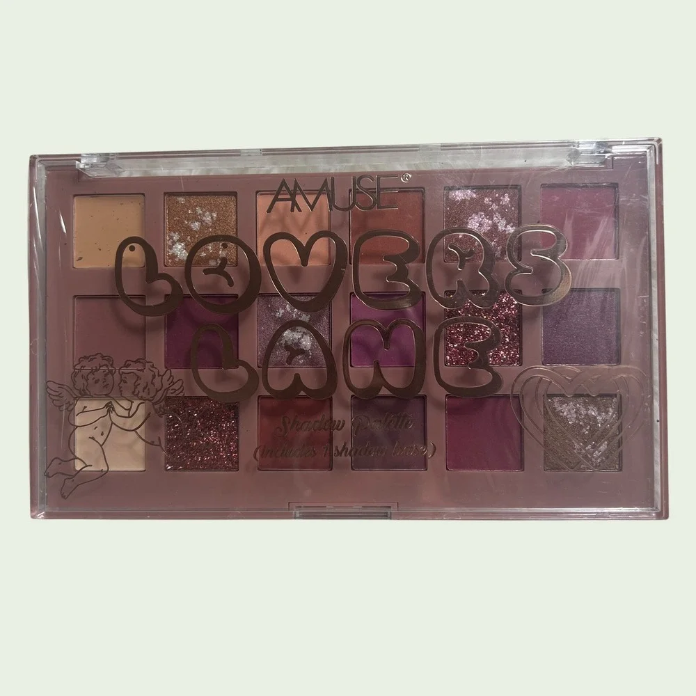 Amuse‎ Lovers Lane 18 Color Shadow Palette Matte Shimmer Glitter Brand New